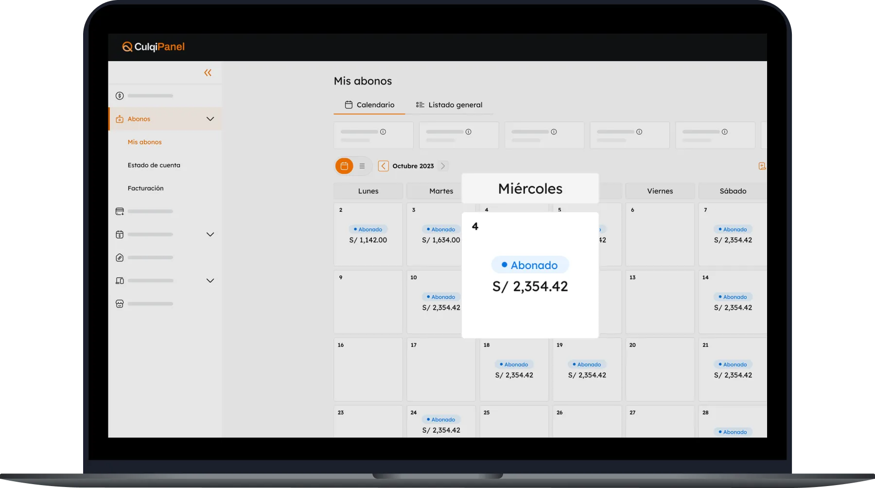 Consultar tus abonos