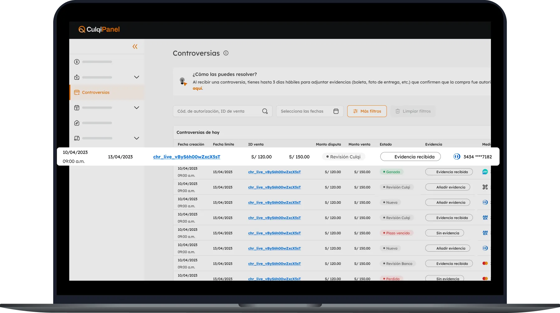Seguimiento de problemas con pagos