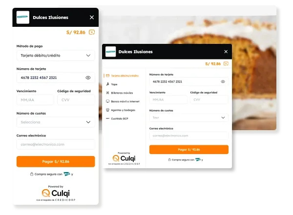 Realiza cobros únicos con CulqiOnline