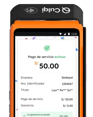 Sedapal te entrega una ganancia de S/0.40 por cada recibo.
