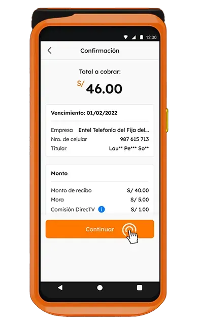 Valida y confirma la información del pago